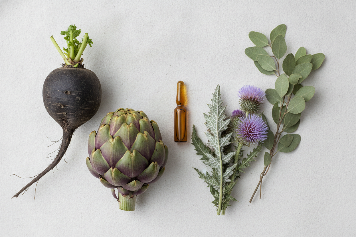 Radis noir, artichaut, chardon-Marie et desmodium, les plantes du foie